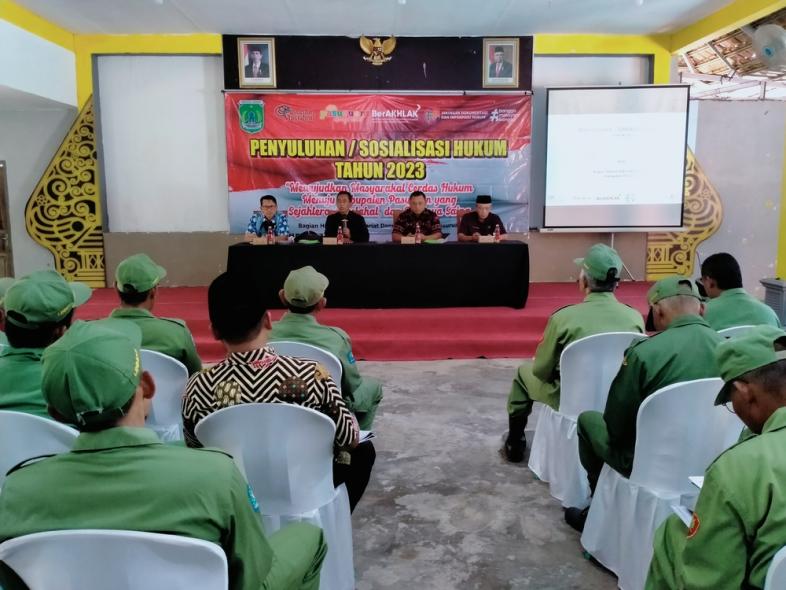 Penyuluhan/Sosialisasi Hukum Tahun 2023, Aula Kampoeng Pancar Air Desa Cowek Kecamatan Purwodadi, 15 September 2023